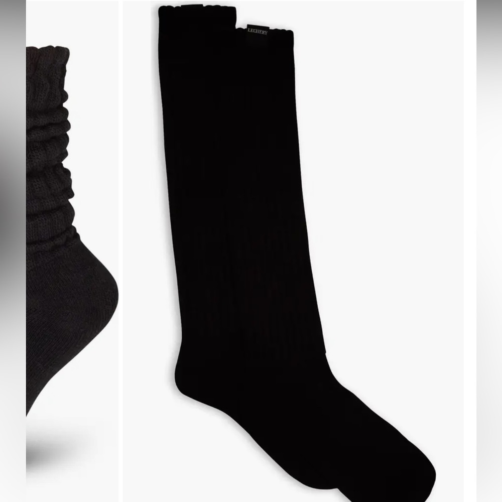 LECHERY Gender Inclusive Scrunch Crew Socks New - Picture 2 of 5